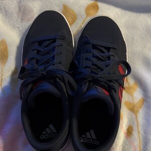 Adidas Dark Blue and Crimson Sneakers